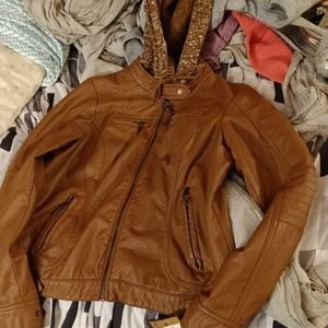 Brand New Tan Leather Jacket